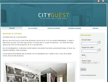 Tablet Screenshot of cityguest.dk